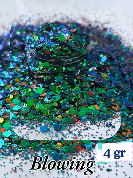 Epoksi- Mum-Makyaj-Tırnak-Sabun Simi Pulu Glitter Blowing 4 gr