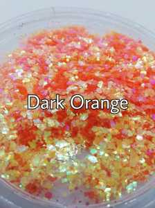 Epoksi Chunky Glitters Dark Orange 4 gr
