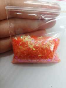 Epoksi Chunky Glitters Dark Orange 4 gr