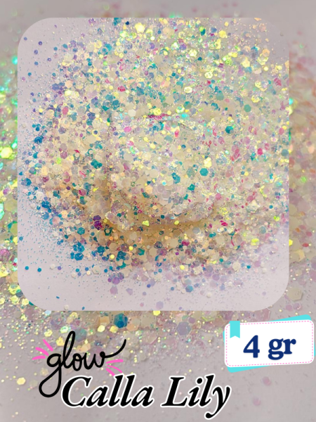 Epoksi- Mum-Makyaj-Tırnak-Sabun Simi Pulu Glitter Calla Lily 4 gr