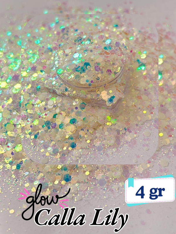 Epoksi- Mum-Makyaj-Tırnak-Sabun Simi Pulu Glitter Calla Lily 4 gr