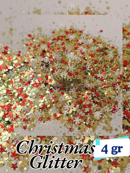 Epoksi- Mum-Makyaj-Tırnak-Sabun Simi Pulu Glitter Christmas Glitter 4 gr