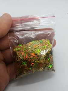 Epoksi Hologram Harfler Gold 5gr