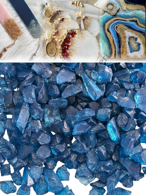 Epoksi Cam Kırıkları Kalın Transparan Glacier Quartz 100 gr