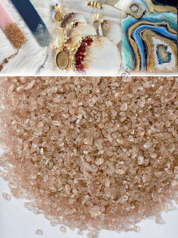 Epoksi Cam Kırıkları Extra İnce Sedefli  Ivory Shimmer 100 gr