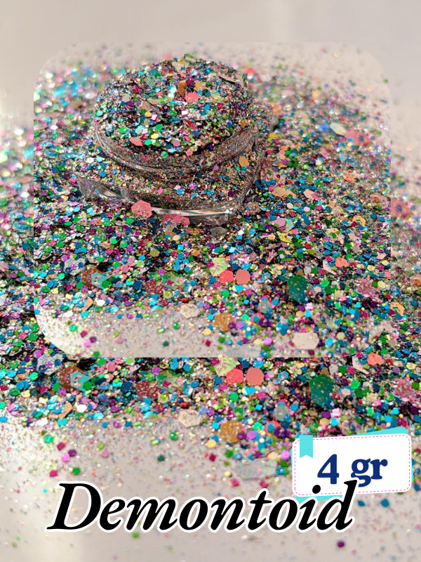 Epoksi- Mum-Makyaj-Tırnak-Sabun Simi Pulu Glitter Demontoid 4 gr