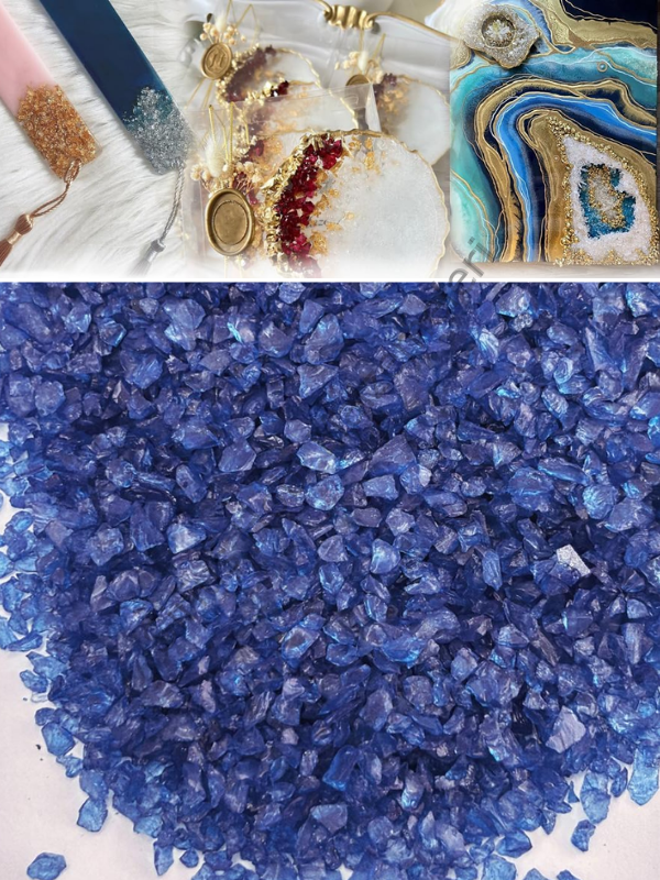 Epoksi Cam Kırıkları Extra İnce Transparan Midnight Quartz 100 gr