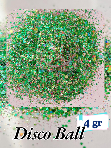 Epoksi- Mum-Makyaj-Tırnak-Sabun Simi Pulu Glitter Disco ball 4 gr