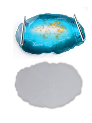 Epoksi Reçine Geode Tepsi Kalıbı 33x23cm