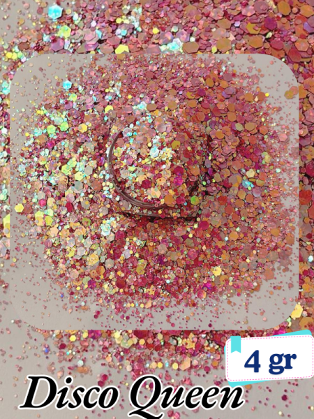 Epoksi- Mum-Makyaj-Tırnak-Sabun Simi Pulu Glitter Disco Queen 4 gr