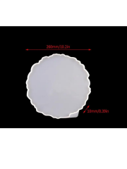 Epoksi Reçine  26 cm Silikon Tepsi Kalıbı