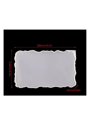 Epoksi Reçine 35x21cm Silikon Tepsi Kalıbı