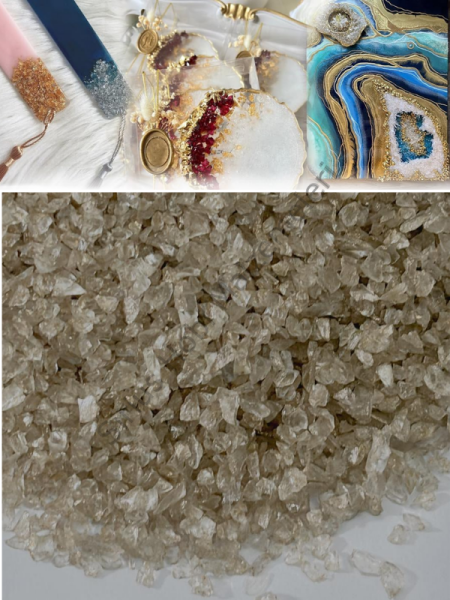 Epoksi Cam Kırıkları Extra İnce Sedefli Silent Gold 100 gr