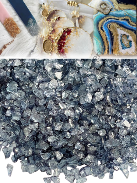 Epoksi Cam Kırıkları İnce Transparan Smoke Quartz 100 gr