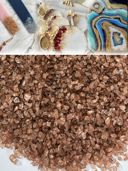 Epoksi Cam Kırıkları Extra İnce Sedefli Warm Sand 100 gr