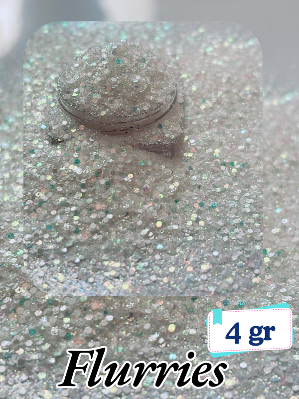 Epoksi- Mum-Makyaj-Tırnak-Sabun Simi Pulu  Fine Flurries 4 gr