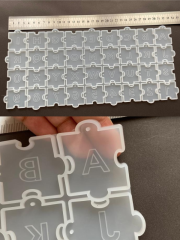 Epoksi Puzzle Harf Sayı Kalıbı Delikli