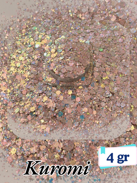 Epoksi- Mum-Makyaj-Tırnak-Sabun Simi Pulu Kuromi 4 gr