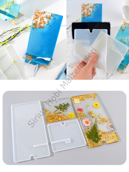 Epoksi Telefon Tutucu Silikon Kalıbı – Stand Döküm Kalıbı