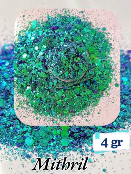 Epoksi- Mum-Makyaj-Tırnak-Sabun Simi Pulu Mithril 4 gr