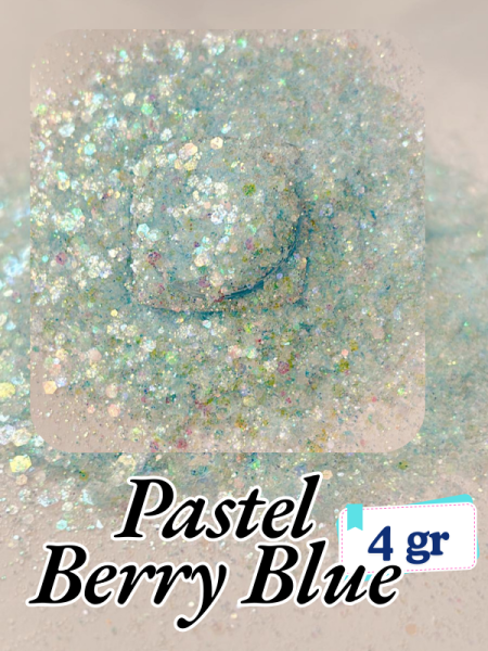 Epoksi- Mum-Makyaj-Tırnak-Sabun Simi Pulu Pastel Berry Blue 4 gr