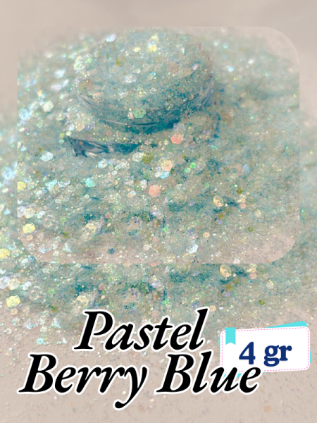 Epoksi- Mum-Makyaj-Tırnak-Sabun Simi Pulu Pastel Berry Blue 4 gr