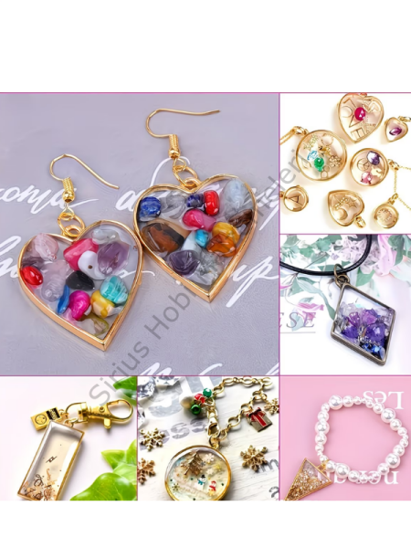 Epoksi Reçine Kolye Bileklik Çerçeve Aparatları – UV Reçine Takı Yapımı