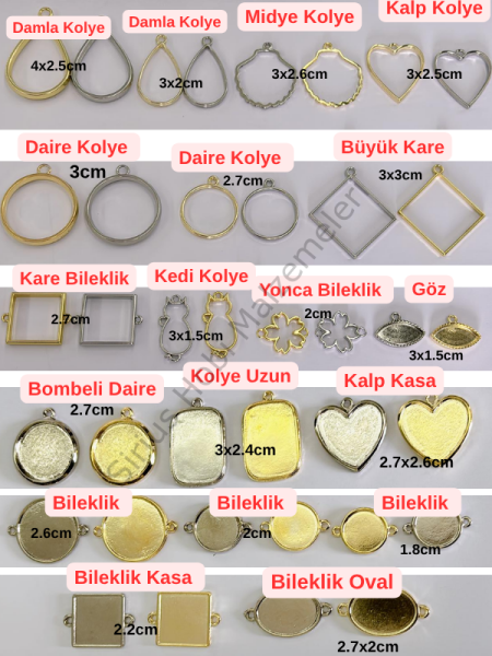 Epoksi Reçine Kolye Bileklik Çerçeve Aparatları – UV Reçine Takı Yapımı