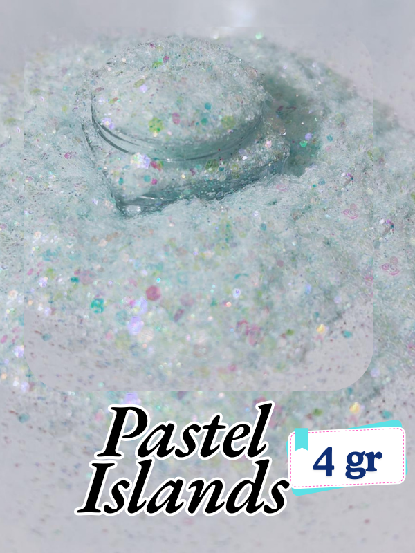 Epoksi- Mum-Makyaj-Tırnak-Sabun Simi Pulu Pastel Islands 4 gr