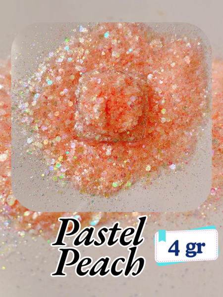 Epoksi- Mum-Makyaj-Tırnak-Sabun Simi Pulu Pastel Peach 4 gr