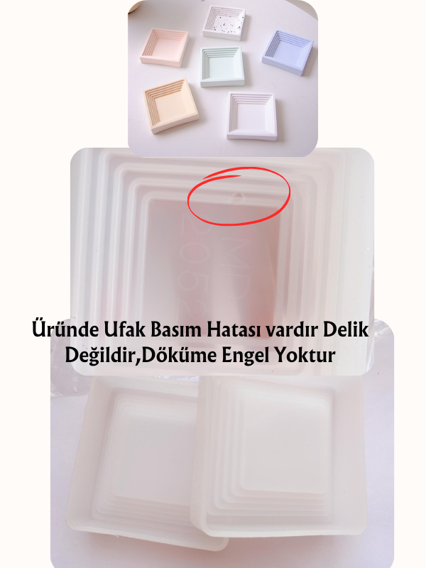 Epoksi Beton Alçı Dekoratif Tabak Kalıbı