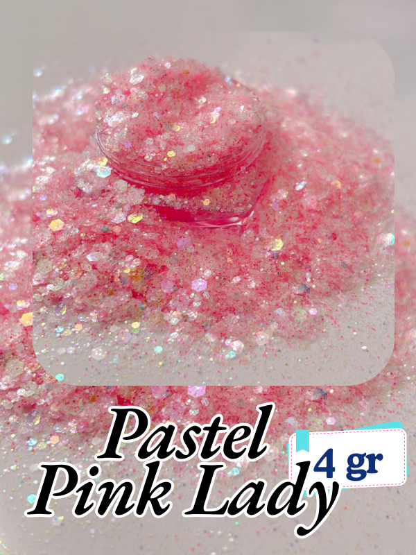 Epoksi- Mum-Makyaj-Tırnak-Sabun Simi Pulu Pastel Pink Lady 4 gr