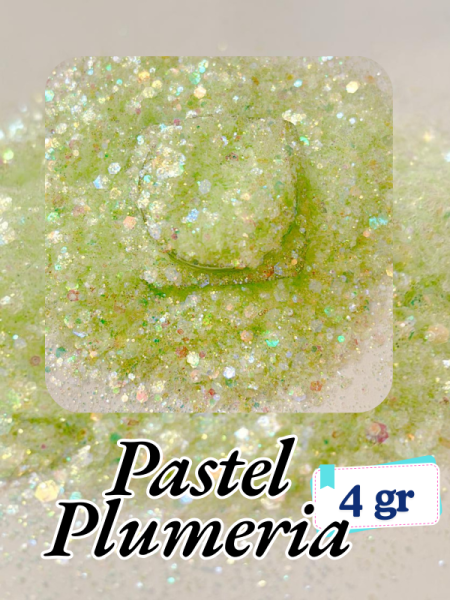 Epoksi- Mum-Makyaj-Tırnak-Sabun Simi Pulu Pastel Plumeria 4 gr